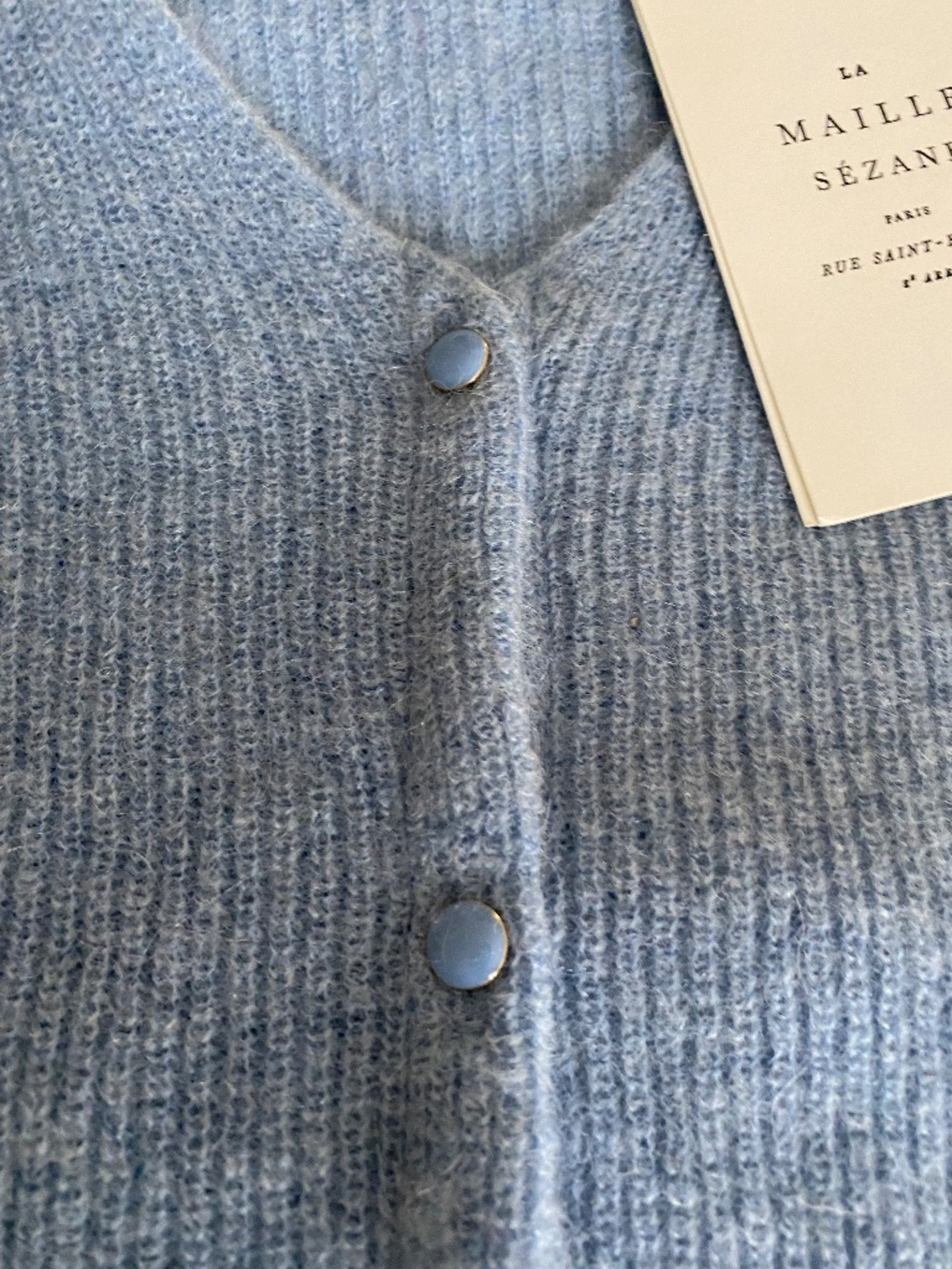 Sezane Barry 'Cloud Blue' NWT - Picture 3 of 13